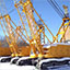 Краны ДЭК-361 на площадке