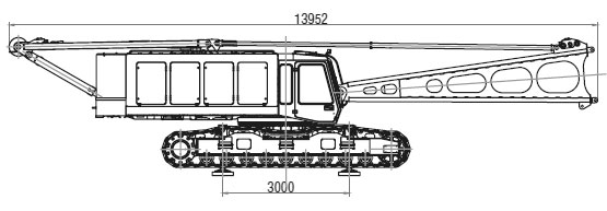 Габариты крана ДЭК-401