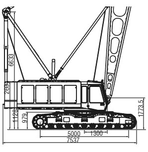 Габариты крана ДЭК-401