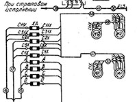 Кран МКГ-25.01А: схема электрическая соединений