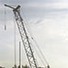 Вспомогательный подъем на жестком гуське крана СКГ-401