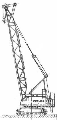 Основной подъем крана СКГ-401